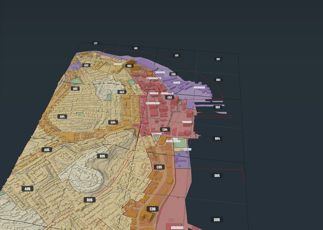 North Shore terrain model